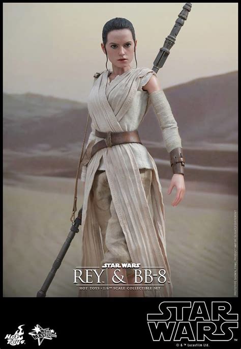 Hot Toys MMS337 星際大戰七部曲原力覺醒Rey BB 8 組合包1 6 比例人偶作品