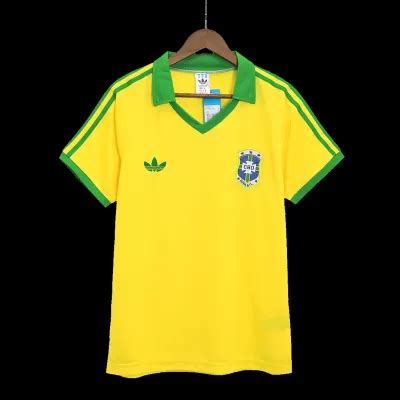 Camiseta Retro Brazil Primera Equipaci N Local Hombre Versi N