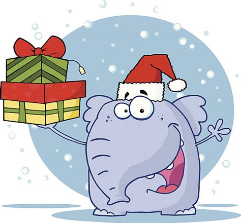 Top 60 White Elephant Christmas Clip Art Vector Graphics And