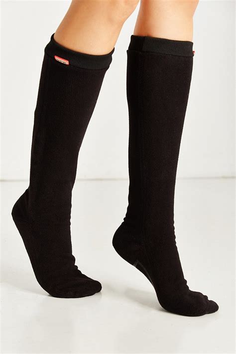 Hunter Fitted Tall Boot Sock In Black Lyst