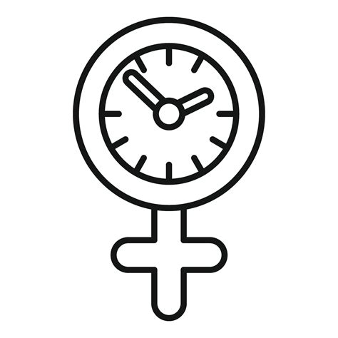 Female Menopause Icon Outline Vector Flash Age Cycle 41273036 Vector