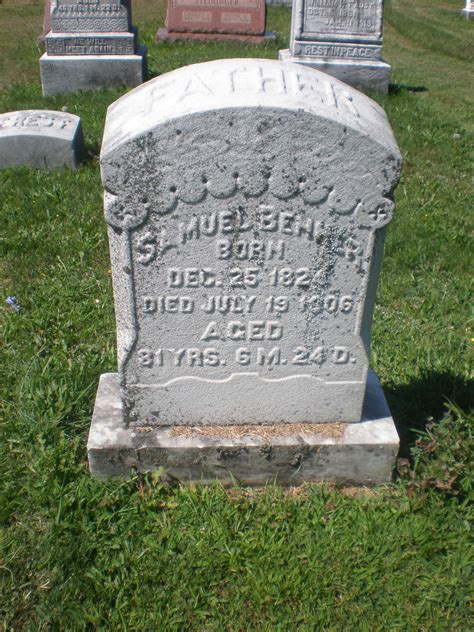 Samuel Benner Find A Grave Memorial