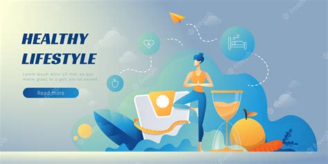 Premium Vector Healthy Lifestyle Banner