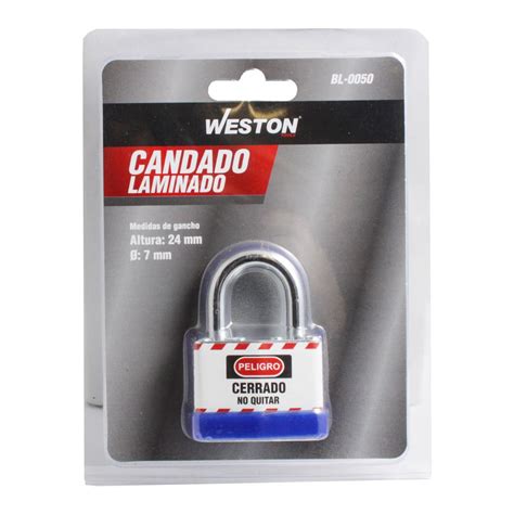 BL 0050 CANDADO DE ACERO CUERPO LAMINADO D SEGURIDAD 24MM