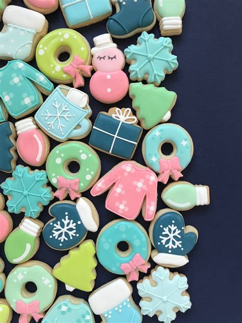 Christmas Mini Cookie Cutters Set Of 10 Etsy