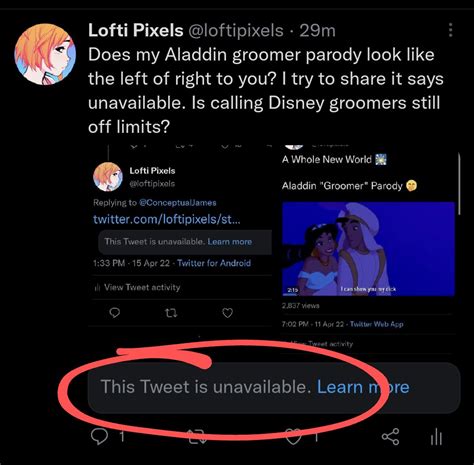 Lofti Pixels On Twitter Twitter Is Still Suppressing Disney Gr00mer