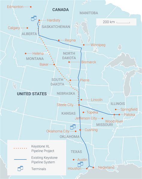 Keystone Pipeline Texas Map