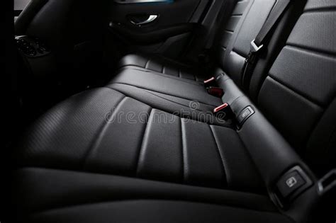 Leather Rear Seats In A Premium Luxury Car Stock Image Image Of Trim