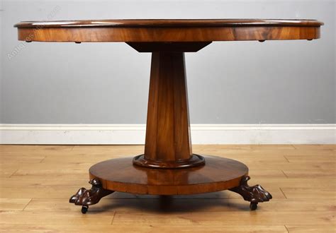 Victorian Mahogany Round Tilt Top Dining Table Antiques Atlas