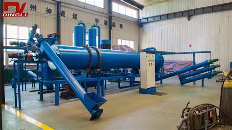 Biomass Pyrolysis Machines 15 Ton Continuous Biochar Pyrolysis Machine