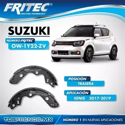 Balatas Traseras Suzuki Ignis Fritec Tambor En Venta En