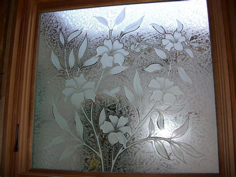 Etched Glass Window Page Of Sans Soucie Art Glass