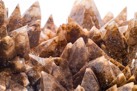 Natural Brown Sharp Spiked Calcite Calcite Stone Natural Sharp And