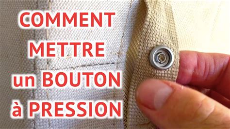 COMMENT METTRE UN BOUTON PRESSION Avec Pince Snap YouTube