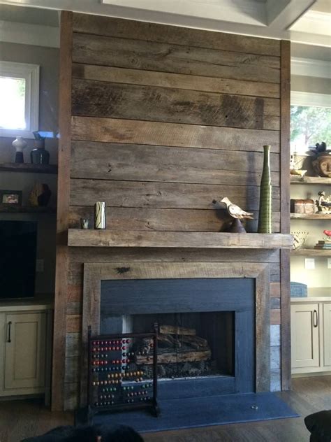 Barnwood Fireplace Surround