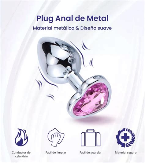 Consolador Dilatador Plug Anal Corazón Jota Store