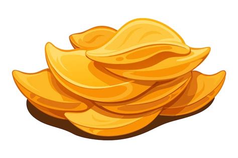 Premium Vector Potato Chips Vector Illustration