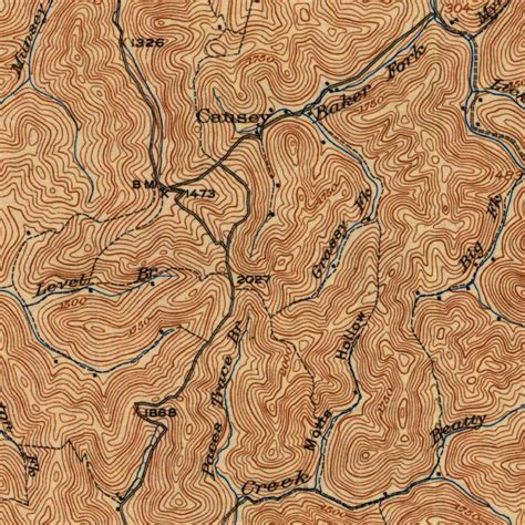 Hyden Ky 1919 62500 Scale Map By United States Geological Survey