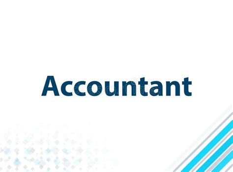 Accountant Modern Flat Design Blue Abstract Background Stock ...