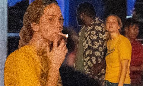 Jennifer Lawrence Smoking Cigarettes