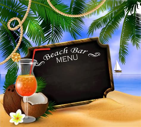 10 068 Beach Bar Vector Images Depositphotos