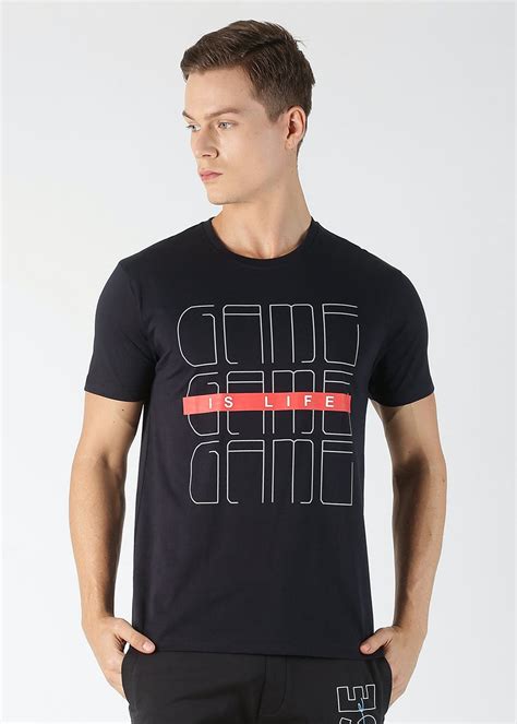 Get Game Is Life Graphic Navy T Shirt At 599 LBB Shop