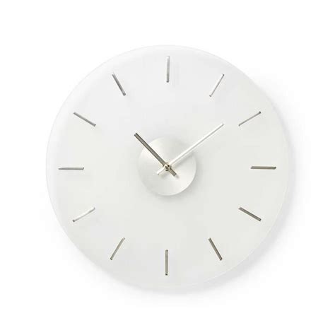 NEDIS Horloge murale circulaire Ø 30 cm Style Elégant Verre