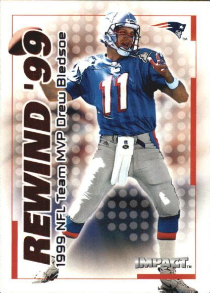 Drew Bledsoe Fleer Impact Rewind Football Card Djs