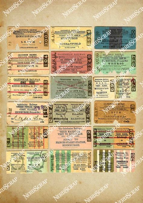 Vintage Train Ticket