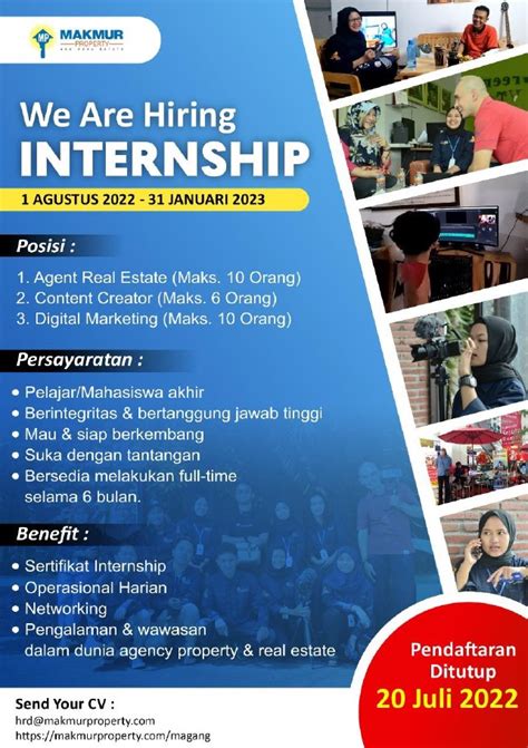 Internship Program At Makmur Property Fakultas Ilmu Komputer