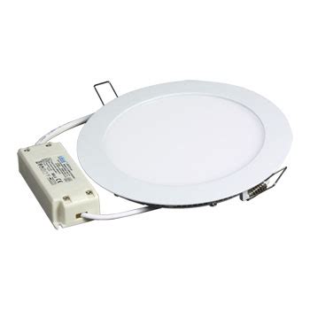 180mm 12 Watt MEGE LED Round Panel Light Fitting White LN62460 SCAN UK