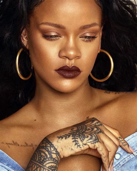 Rihanna - Fenty Cosmetics New Lipstick Line Mattemoiselle Photoshoot ...