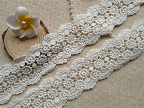 Aliexpress Buy 5 Yards Off White Water Soluble Lace Trim Crochet