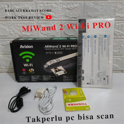 Scanner Folio F4 Portable Avision MiWand 2 Wi Fi PRO Bisa Scan Tanpa Pc