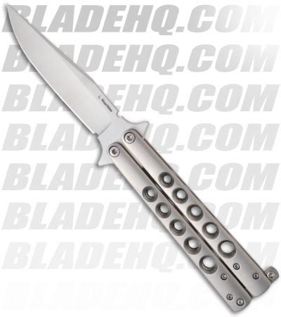 Les Voorhies Custom Knives Model Balisong Butterfly Knife Titanium