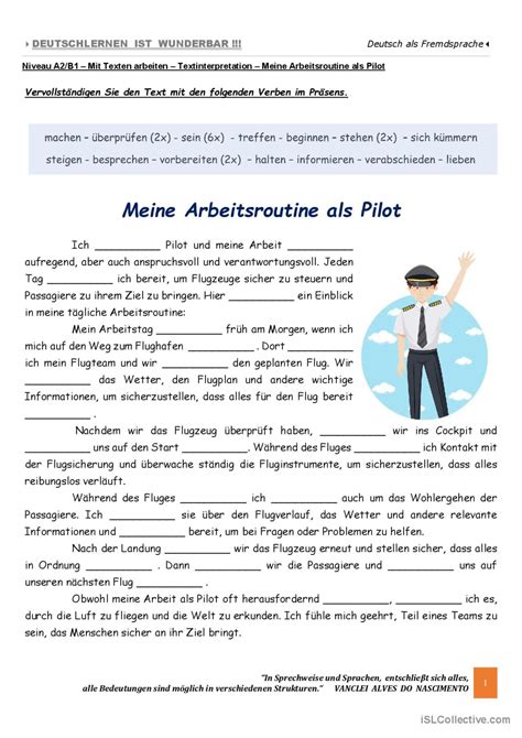 A B Mit Texten Arbeiten Meine Deutsch Daf Arbeitsbl Tter Pdf Doc