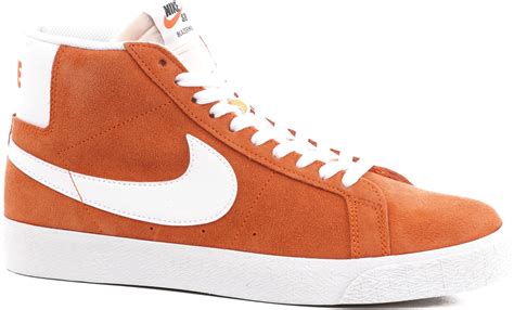 Nike Sb Zoom Blazer Mid Skate Shoes Safety Orangewhite Safety Orange