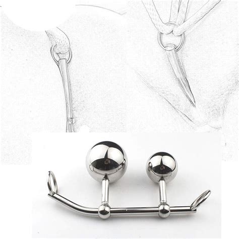 Damen Anal Vagina Double Ball Plug In Stahl Keuschheitsg Rtel Seil Haken Sexspielzeug F R Frauen
