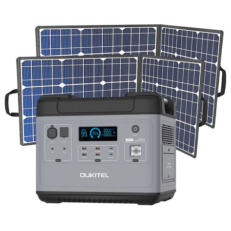 OUKITEL P2001 Ultimate Power Station 2 X Flashfish SP18V Solar Panel