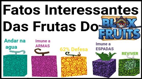 Curiosidade De Cada Fruta Do Blox Fruits Youtube