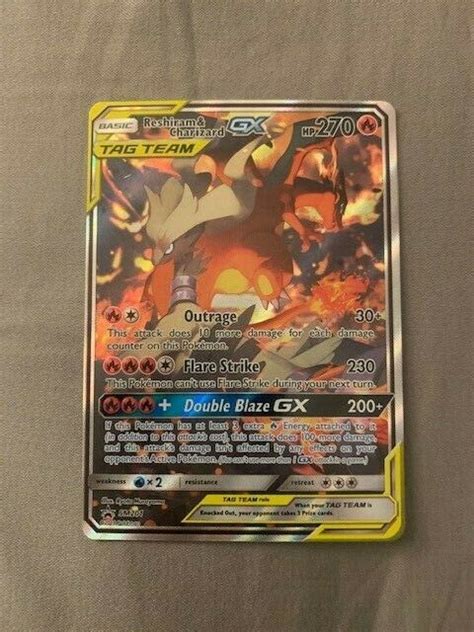 Mavin Reshiram Charizard Gx Sm Pokemon Full Art Ultra Rare Black