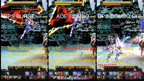 CABAL ONLINE PH DPS COMBO WA Damage Per Second Skill Skill Sets For