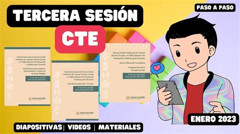 Tercera Sesi N Ordinaria De Consejo T Cnico Escolar Youtube