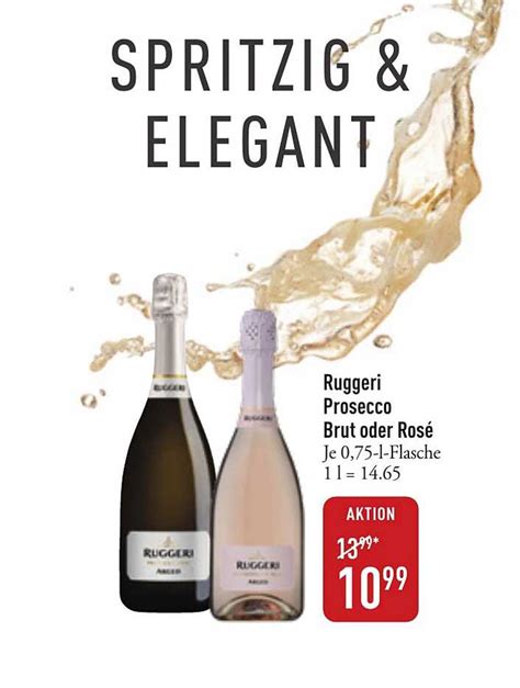 Ruggeri Prosecco Brut Oder Rosé Angebot bei DINEA 1Prospekte de