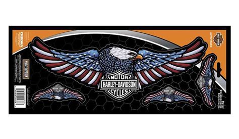 Harley Davidson® Bar And Shield Eagle Premium Rear Window Decals 6 X 16