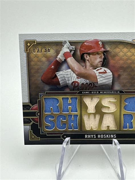 Mavin 2022 Topps Triple Threads Rhys Hoskins Triple Threads Relic 36