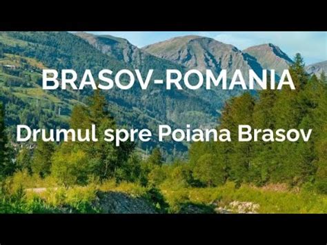 Brasov Romania Drumul Spre Poiana Brasov Vazut De Sus Parcarile De La