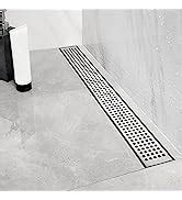 Neodrain Inch Rectangular Linear Shower Drain With Brick Pattern