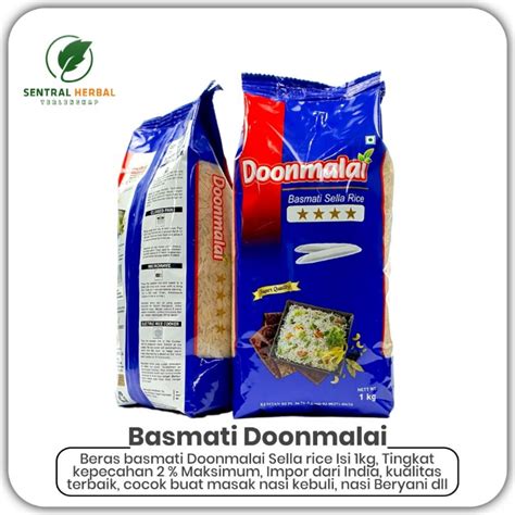 Jual Beras Basmati Sella Rice Doonmalai Kg Shopee Indonesia