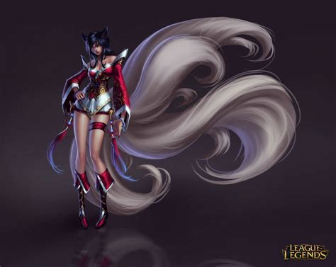 Black League Of Legends Poster League Of Legends Ahri Fantasy Art